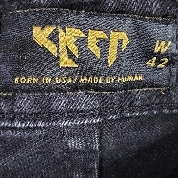 Kleep Jeans Camouflage Camo Pants Mens Size 42 42X33 Mixed Print Embroidered - Picture 9 of 16